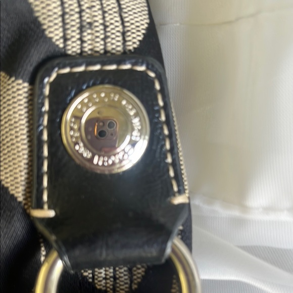 Coach purse rehab bundle 2 pack purses leather and canvas/ BLK WHT - Picture 11 of 11